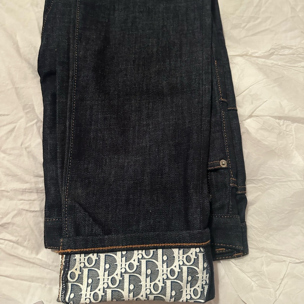 Long Slim-Fit Dior Oblique Jeans